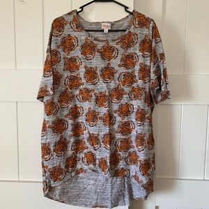 LuLaRoe Tiger print Irma top